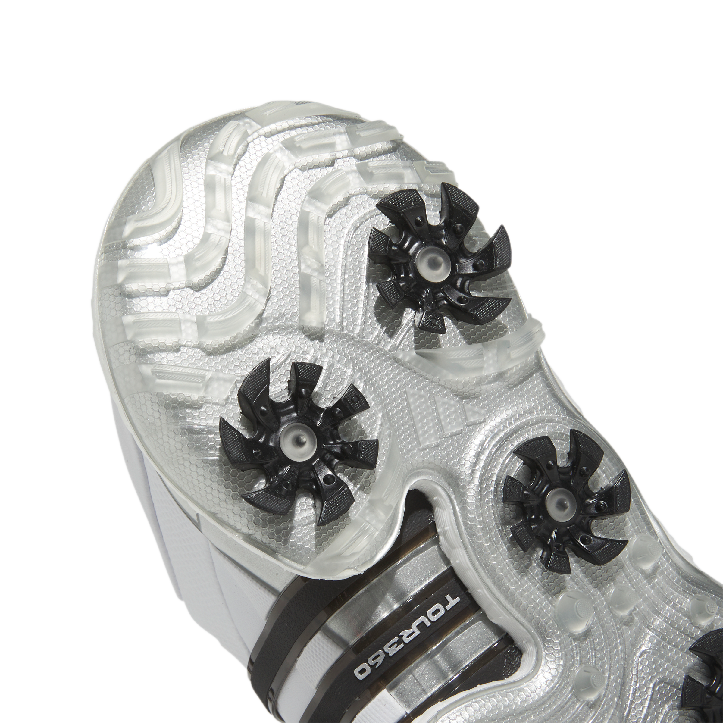 Men's TOUR360 22 LUX Spiked Golf Shoe - White | ADIDAS | Golf
